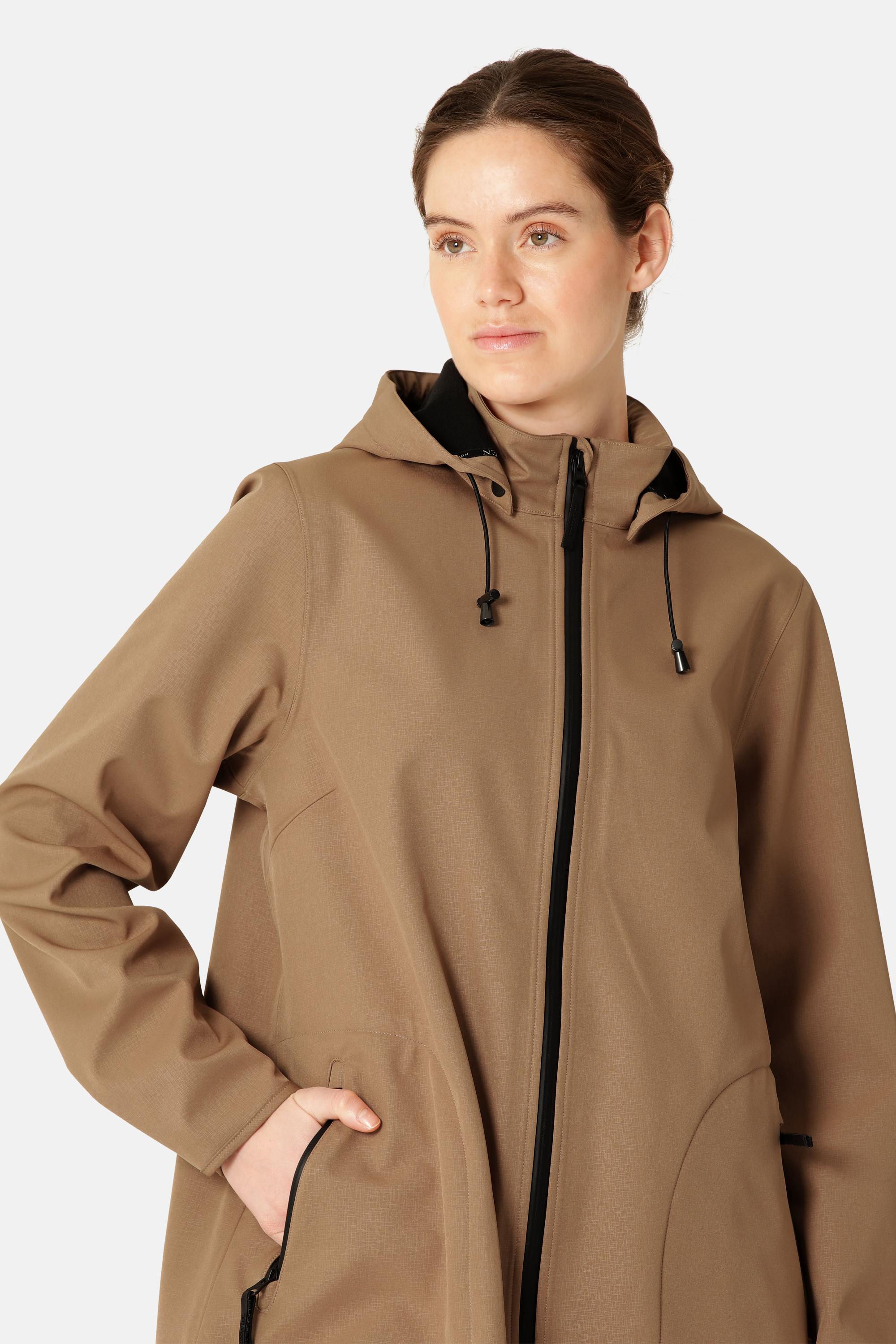 Softshell Regnjakke A-form - Mocca